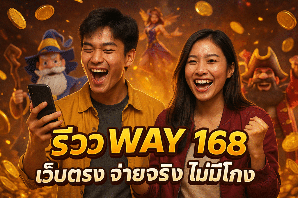 รีวิว WAY 168 เว็บตรง จ่ายจริง ไม่มีโกง