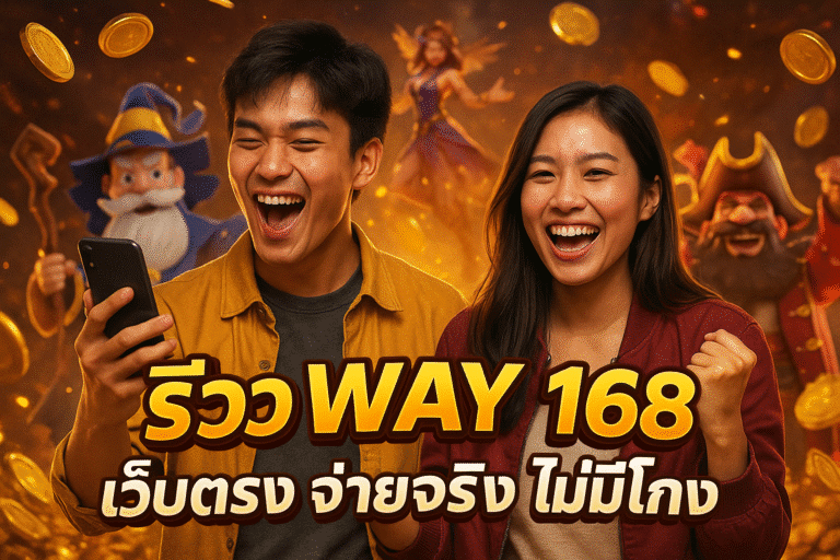 รีวิว WAY 168 เว็บตรง จ่ายจริง ไม่มีโกง