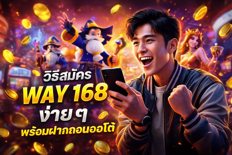 วิธีสมัคร WAY 168 ง่าย ๆ พร้อมฝากถอนออโต้
