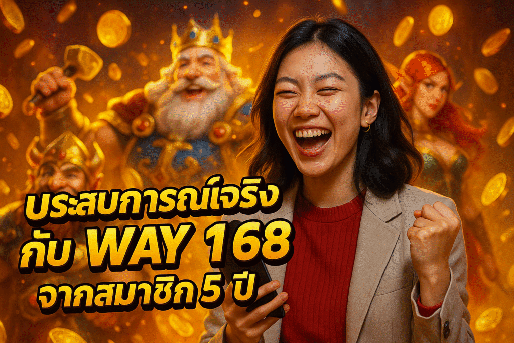 ประสบการณ์จริงกับ WAY 168 จากสมาชิก 5 ปี
